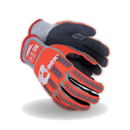 Magid Coated Gloves, Cut Level A4 , Foam Nitrile , M 1 PR TRX443-M